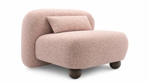 Fotel Sorento różowy boucle