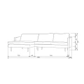 Skórzana koniakowa sofa narożna Rodeo Be Pure Prawa