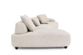 Sofa modułowa Iside z szezlongiem jasnobeżowa