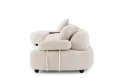 Sofa modułowa Iside z szezlongiem jasnobeżowa