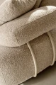 Sofa modułowa Iside z szezlongiem jasnobeżowa