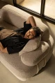 Sofa modułowa Iside z szezlongiem jasnobeżowa