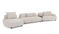 Sofa modułowa Iside z szezlongiem jasnobeżowa
