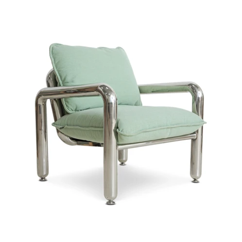 Fotel lounge Chrome miętowy