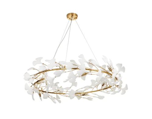 Lampa wisząca BOTANIKA 100 złoto-biała