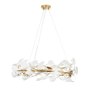 Lampa wisząca BOTANIKA 80 złoto-biała