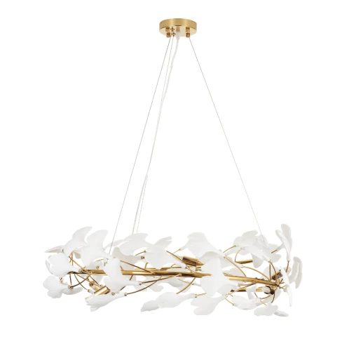 Lampa wisząca BOTANIKA 80 złoto-biała