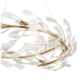 Lampa wisząca BOTANIKA 80 złoto-biała