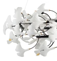 Lampa wisząca BOTANIKA 150 czarno-biała