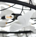 Lampa wisząca BOTANIKA 150 czarno-biała