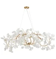 Lampa wisząca BOTANIKA 125 złoto-biała