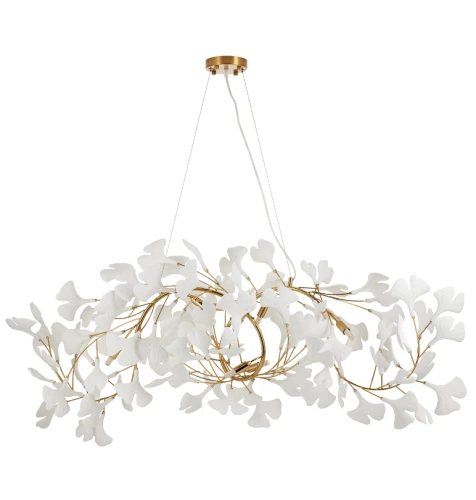Lampa wisząca BOTANIKA 125 złoto-biała