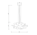 Lampa wisząca PEONY biała 50