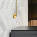 Lampa ścienna FRESCO LED złota 125