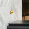 Lampa ścienna FRESCO LED złota 95