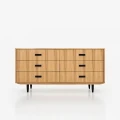 Komoda sideboard D-S13 sześcio-szufladowa fornir dąb