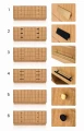 Komoda sideboard D-S13 sześcio-szufladowa fornir dąb