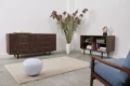 Komoda sideboard D-S13 sześcio-szufladowa fornir orzech amerykański