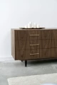 Komoda sideboard D-S13 sześcio-szufladowa fornir orzech amerykański