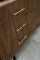 Komoda sideboard D-S13 sześcio-szufladowa fornir orzech amerykański