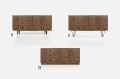 Komoda sideboard D-S13 sześcio-szufladowa fornir orzech amerykański