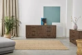 Komoda sideboard D-S13 sześcio-szufladowa fornir orzech amerykański