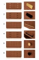 Komoda sideboard D-S13 sześcio-szufladowa fornir orzech kolor tekowy