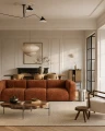 Klasyczna sofa 4-osobowa ruda Beta