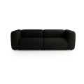Klasyczna sofa 2-osobowa Beta czarny Boucle