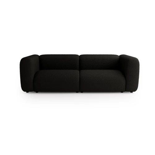 Klasyczna sofa 2-osobowa Beta czarny Boucle