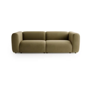 Klasyczna sofa 2-osobowa Beta oliwkowa velvet