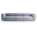 Klasyczna sofa 4-osobowa błękitna Beta