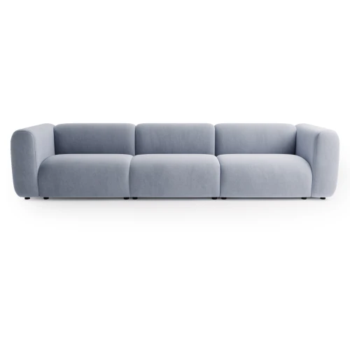Klasyczna sofa 4-osobowa błękitna Beta