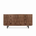Komoda sideboard D-S13 sześcio-szufladowa fornir orzech amerykański