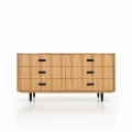 Komoda sideboard D-S13 sześcio-szufladowa fornir dąb