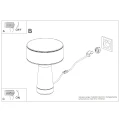 Lampa biurkowa AXO żółta