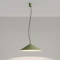Lampa wisząca FINT zielona oliwka LED 