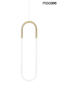 Lampa wisząca PUZO złoto i biel