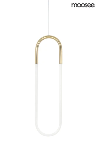 Lampa wisząca PUZO złoto i biel