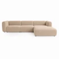 Klasyczna sofa narożna Beta beżowa
