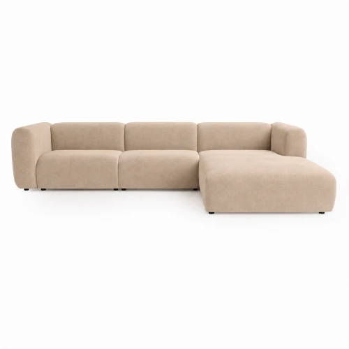 Klasyczna sofa narożna Beta beżowa