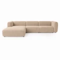 Klasyczna sofa narożna Beta beżowa