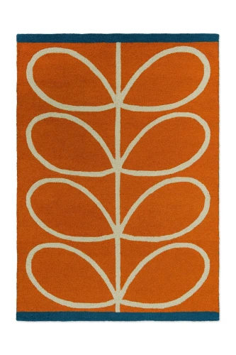 Pomarańczowy Dywan w Liście - LINEAR STEM ORANGE