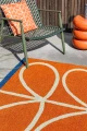 Pomarańczowy Dywan w Liście - LINEAR STEM ORANGE