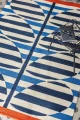 Niebiesko - Beżowy Dywan w Paski - STRIPY STEM AZURE