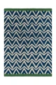 Niebieski Dywan Geometryczny - DHURRIE BLUE