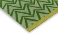 Zielony Dywan Geometryczny - DHURRIE GREEN