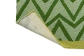 Zielony Dywan Geometryczny - DHURRIE GREEN