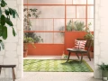 Zielony Dywan Geometryczny - DHURRIE GREEN
