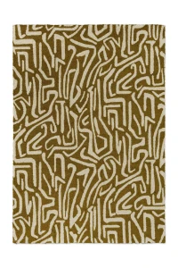 Nowoczesny Dywan Zewnętrzny - MELODIC OCHRE-GOLD